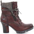 Mustang Ankle Boots 1141-614-55, Wine Red - Women's ankle boots - 126715 - 1