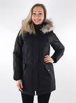 Only Fur women's parka coat black - Women's parka coats - 134925 - 1