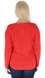 Only Knitted Shirt Geena xo high risk red - Women's knitwear - 124765 - 2