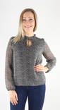 Only Shirt blouse, black/cera ditsy - Women's long sleeved shirts - 131985 - 1