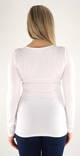 Only Shirt Live love o-neck white - Women's long sleeved shirts - 133305 - 2