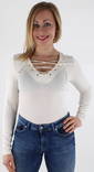 Only Body Live Love Lace Up - Women's long sleeved shirts - 117965 - 2