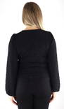 Only Shirt Heidi ruching, black - Women's long sleeved shirts - 132685 - 2