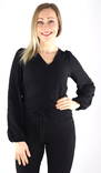Only Shirt Heidi ruching, black - Women's long sleeved shirts - 132685 - 1