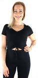 Only T-Shirt Mia ruching, black - Women's T-shirts - 131275 - 1