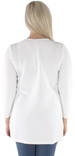 Only women's open model Cardigan 7/8 long, White - Women's knitwear - 126035 - 2
