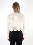 Only women's cardigan 7/8 cloud dancer - Women's knitwear - 135515 - 2