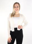 Only women's cardigan 7/8 cloud dancer - Women's knitwear - 135515 - 1