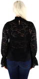 Pieces Shirt Raita lace, Black - Women's long sleeved shirts - 127635 - 2