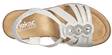 Rieker Wedge Sandals V3572-80 silver - Rieker women`s sandals - 128215 - 3