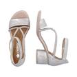 Rieker women's party sandals 64654-40 silver - Rieker women`s sandals - 135795 - 4
