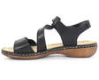 Rieker Sandals 659C7-00, Black - Rieker women`s sandals - 130145 - 2
