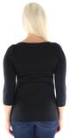 Vero Moda Shirt Panda modal 3/4, Black - Women's long sleeved shirts - 126795 - 2