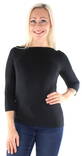 Vero Moda Shirt Panda modal 3/4, Black - Women's long sleeved shirts - 126795 - 1