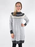 Vero Moda Simone patterned knit dress light grey - Women's knitwear - 134755 - 1