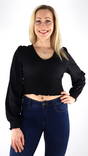 Vero Moda women's shirt v-neck black - Women's long sleeved shirts - 133475 - 1