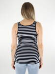 Vero Moda women's striped top Maxi My Soft night sky/white - Women's tank tops - 136155 - 2