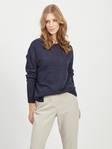 Vila Women's Sweater Ril high low total eclipse - Women's knitwear - 129365 - 1