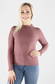 Only Women's rib shirt Emma high neck rosebrown - Women's long sleeved shirts - 129435 - 1