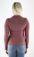Only Women's rib shirt Emma high neck rosebrown - Women's long sleeved shirts - 129435 - 2