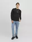 Jack&Jones Vesterbro men's sweatshirt black - Men's long sleeved shirts - 135115 - 3