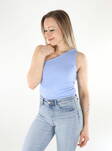 Pieces women's top Ruka One Shoulder hydrangea - Women's tank tops - 136005 - 1