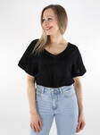 Pieces women's t-shirt Reversible Lace black - Women's T-shirts - 136105 - 1