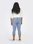 Only Carmakoma plus size capris HW knickers light blue denim - Women's shorts and capris - 136425 - 3