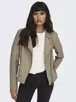Only women's biker jacket Ava Faux weathered teak - Women's leather- and pu-jackets - 136485 - 4