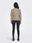 Only women's biker jacket Ava Faux weathered teak - Women's leather- and pu-jackets - 136485 - 3