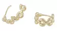 Snö of Sweden Earrings Aero square gold - Earrings - 136705 - 2