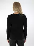 JDY women's Jersey Shirt Como Bamboo black - Women's long sleeved shirts - 136855 - 2
