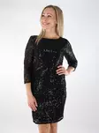 Vila sequin dress Sparkling 3/4 black - Dresses and tunics - 136925 - 1