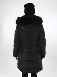 Only women's winter coat Puffer black/black fur - Women's winter jackets - 137265 - 2