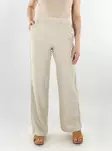 JJXX linen trousers Summer feather gray/pinstripe - Women's trousers - 138365 - 1