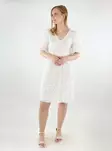 Vila party dress VIFLOWER V-Neck cloud dancer - Dresses and tunics - 138465 - 1