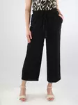 Vila stretch pants Belted Culotte black - Women's trousers - 138525 - 1