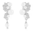 Snö of Sweden Earrings Line silver/white - Earrings - 138645 - 1