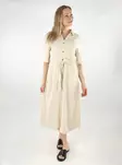 JDY midi dress Say 2/4 Midi Shirt oatmeal - Dresses and tunics - 138705 - 1