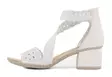 Rieker Party Sandals 64657-80 white - Rieker women`s sandals - 141015 - 3
