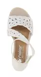 Rieker Party Sandals 64657-80 white - Rieker women`s sandals - 141015 - 4
