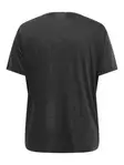 Only Carmakoma T-shirt black/rose - Women's T-shirts - 141395 - 2