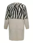 Carmakoma Cardigan ANIMAL whitecap gray - Women's knitwear - 139555 - 4