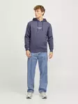 Jack&Jones men's hoodie Vesterbro Sweat nightshadow blue - Men's hoodies - 137595 - 3