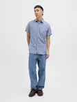 Jack&Jones men's short-sleeved shirt ensign blue - Men's dress shirts - 138025 - 3