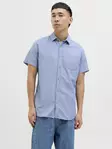 Jack&Jones men's short-sleeved shirt ensign blue - Men's dress shirts - 138025 - 1