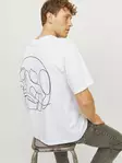 Jack&Jones men's t-shirt Tee white/skull - Men's T-shirts - 137575 - 1
