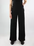 JDY women's wide leg pants Button black - Women's trousers - 137395 - 1