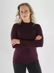 JDY Shirt L/S HI-NECK TOP winetasting - Women's long sleeved shirts - 141565 - 1