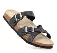 Migant women's glitter flip-flops A922-121 black - Women's mules - 138065 - 3